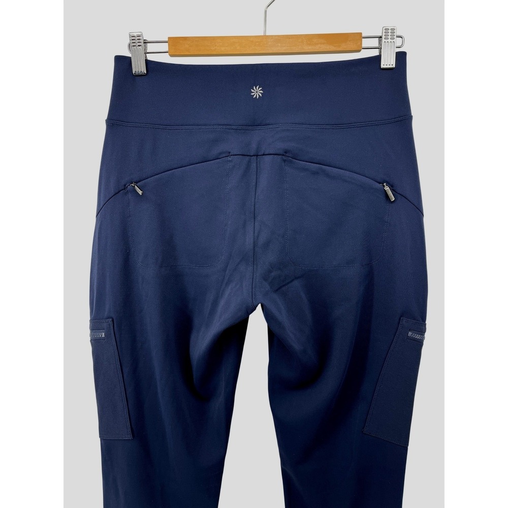 Athleta Navy Blue Headlands Hybrid High Rise Cargo Legging Size 8 Tall - Picture 10 of 15